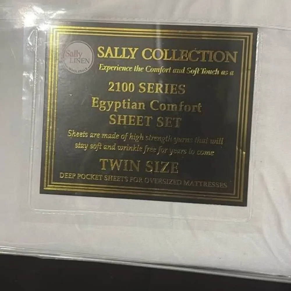 Sally Collection 2100 Series Egyptian Comfort Twin Sheet Set